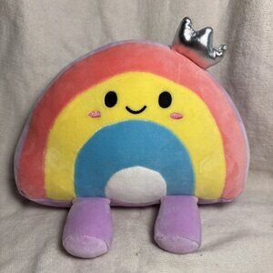 Smoochy Pals Super Soft Squishy Rainbow Crown Pillow Plush Stuffed Toy BNWT